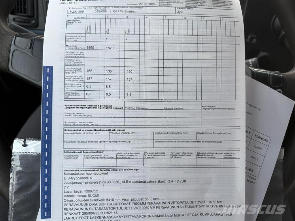 Jyki V 31-SL Platformas/izkraušana no sāniem