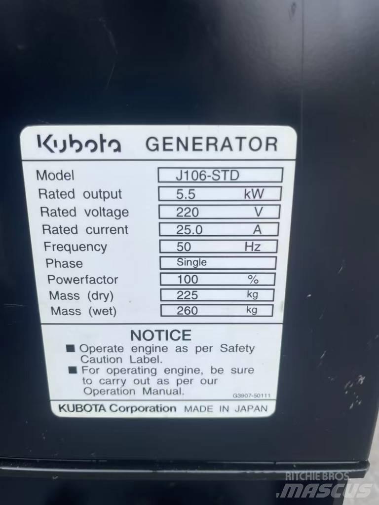 Kubota J106 Dīzeļģeneratori