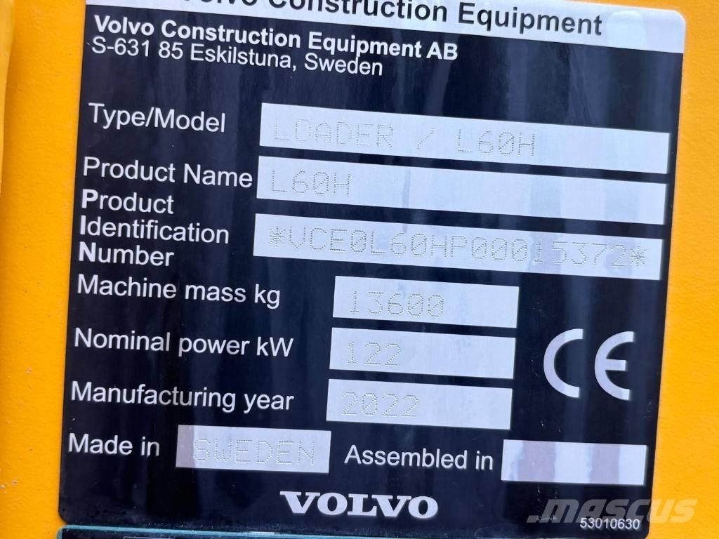 Volvo L 60 H Iekrāvēji uz riteņiem