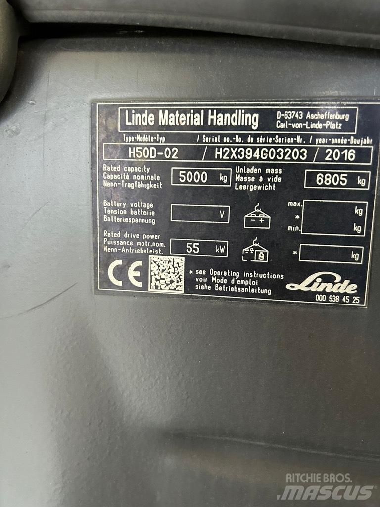 Linde H50D-02 EVO Tehnika ar dīzeļa dzinēju