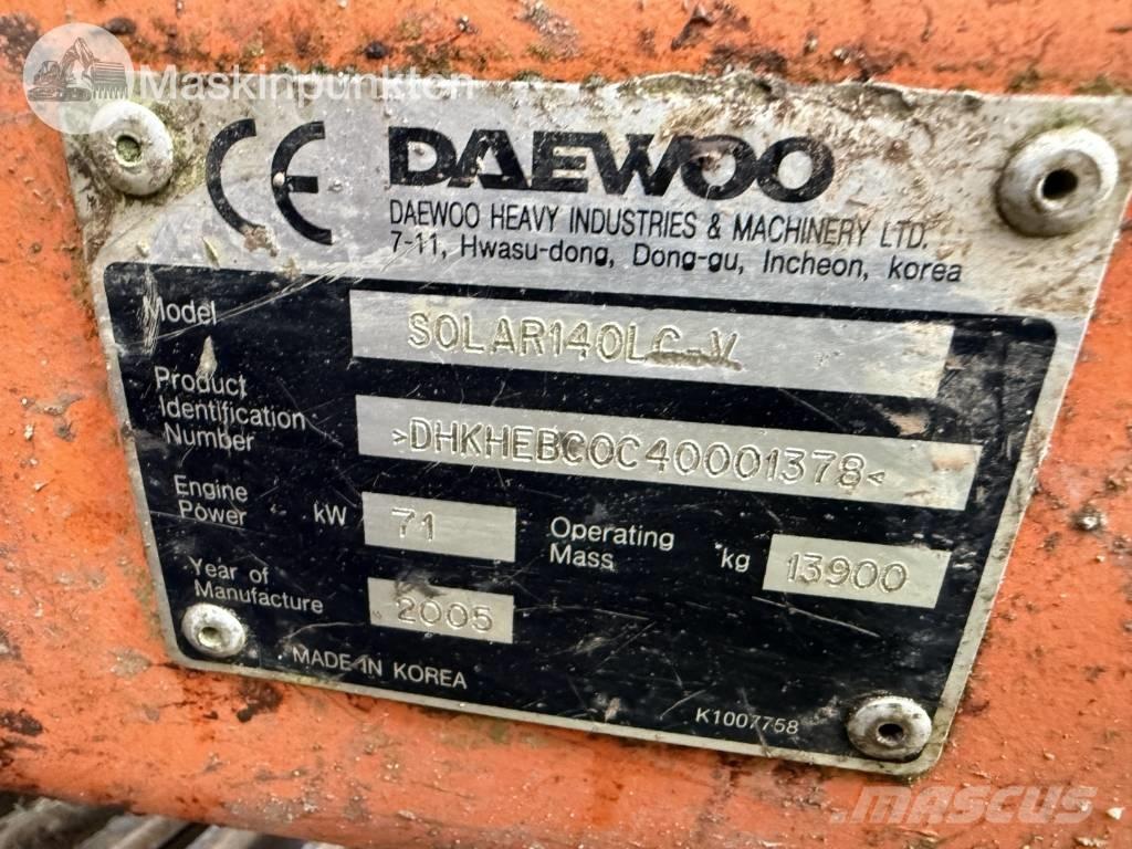 Daewoo Solar LCV Kāpurķēžu ekskavatori