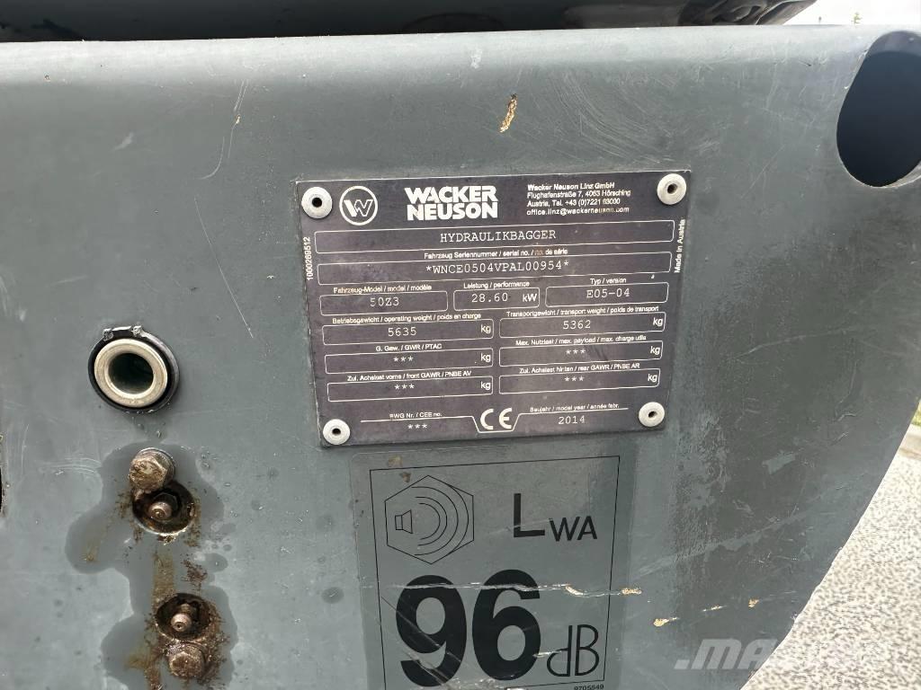 Wacker Neuson 50 Z3 Mini ekskavatori < 7 t