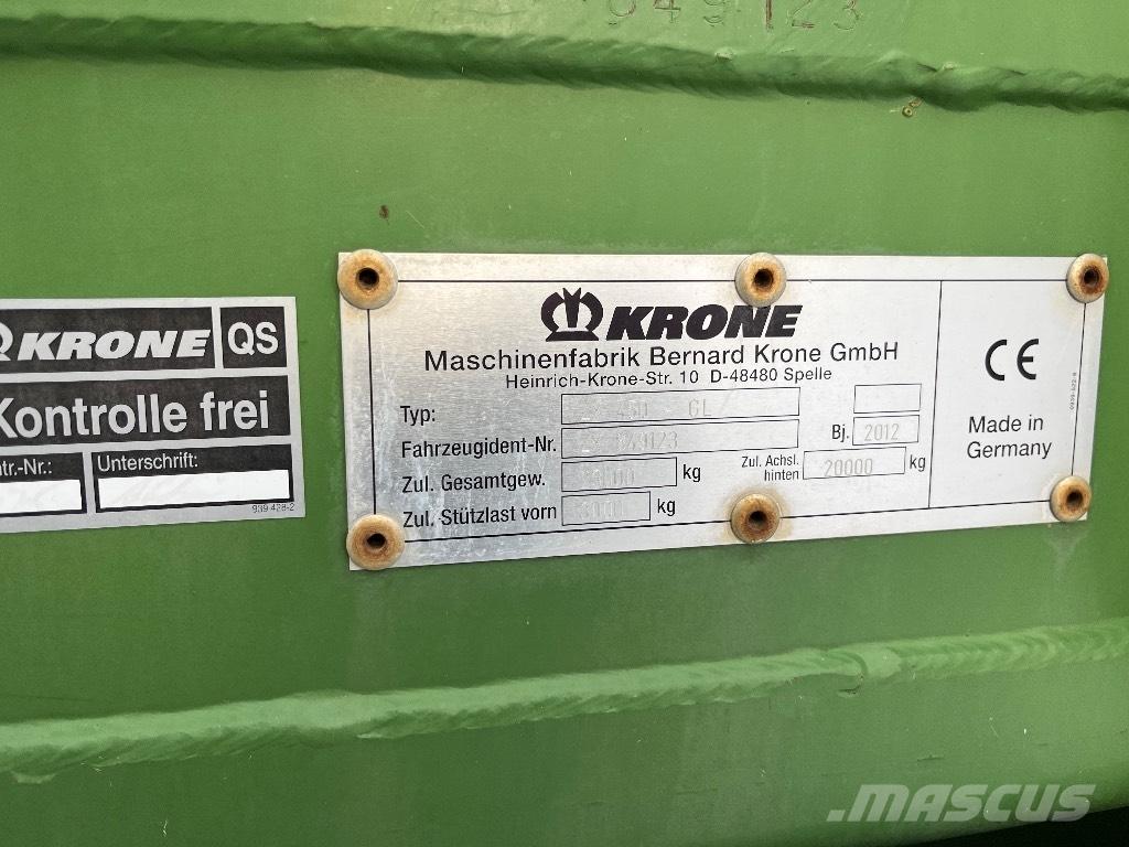 Krone ZX 450 GL Savācējpiekabes