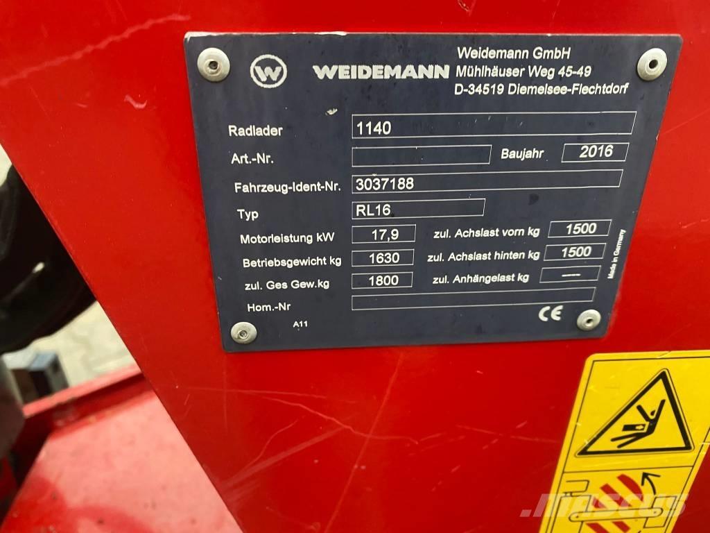 Weidemann 1140 Iekrāvēji uz riteņiem