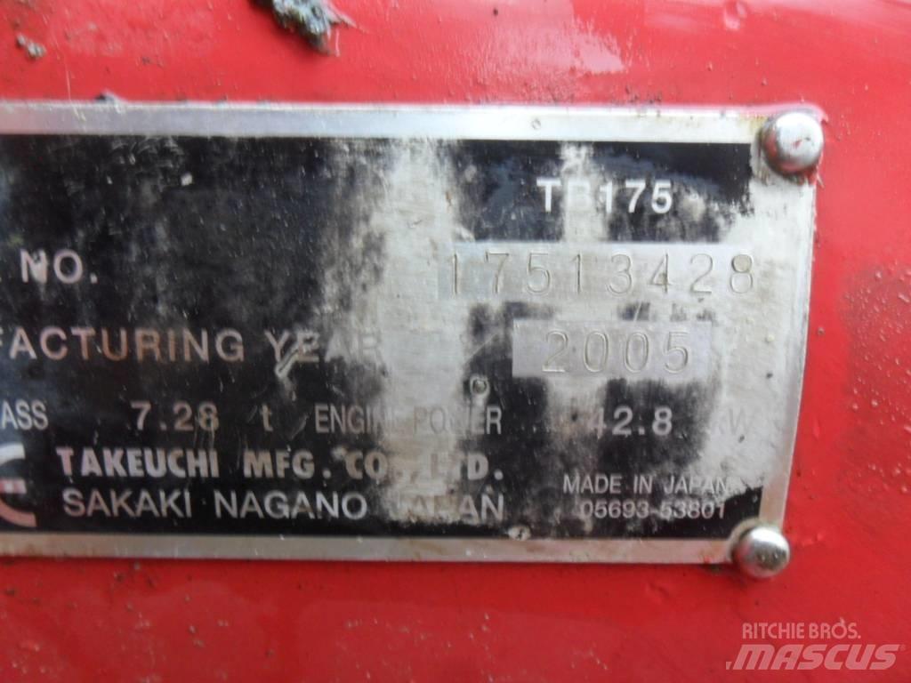 Takeuchi TB175 Vidēja lieluma ekskavatori 7 t - 12 t