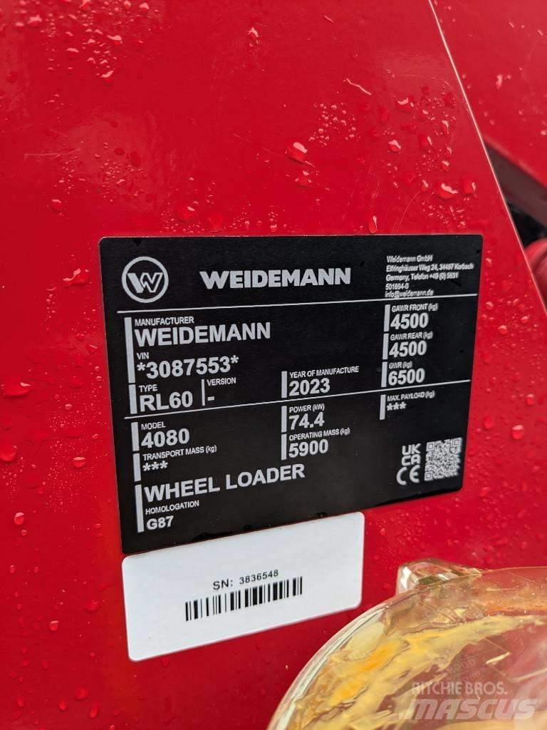 Weidemann 4080 Iekrāvēji uz riteņiem