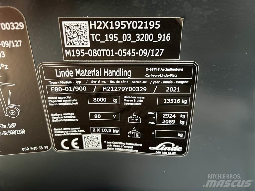 Linde E80/900 Elektriskie iekrāvēji