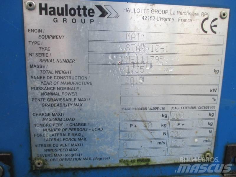 Haulotte Star 10 Vertikālie pacēlāji