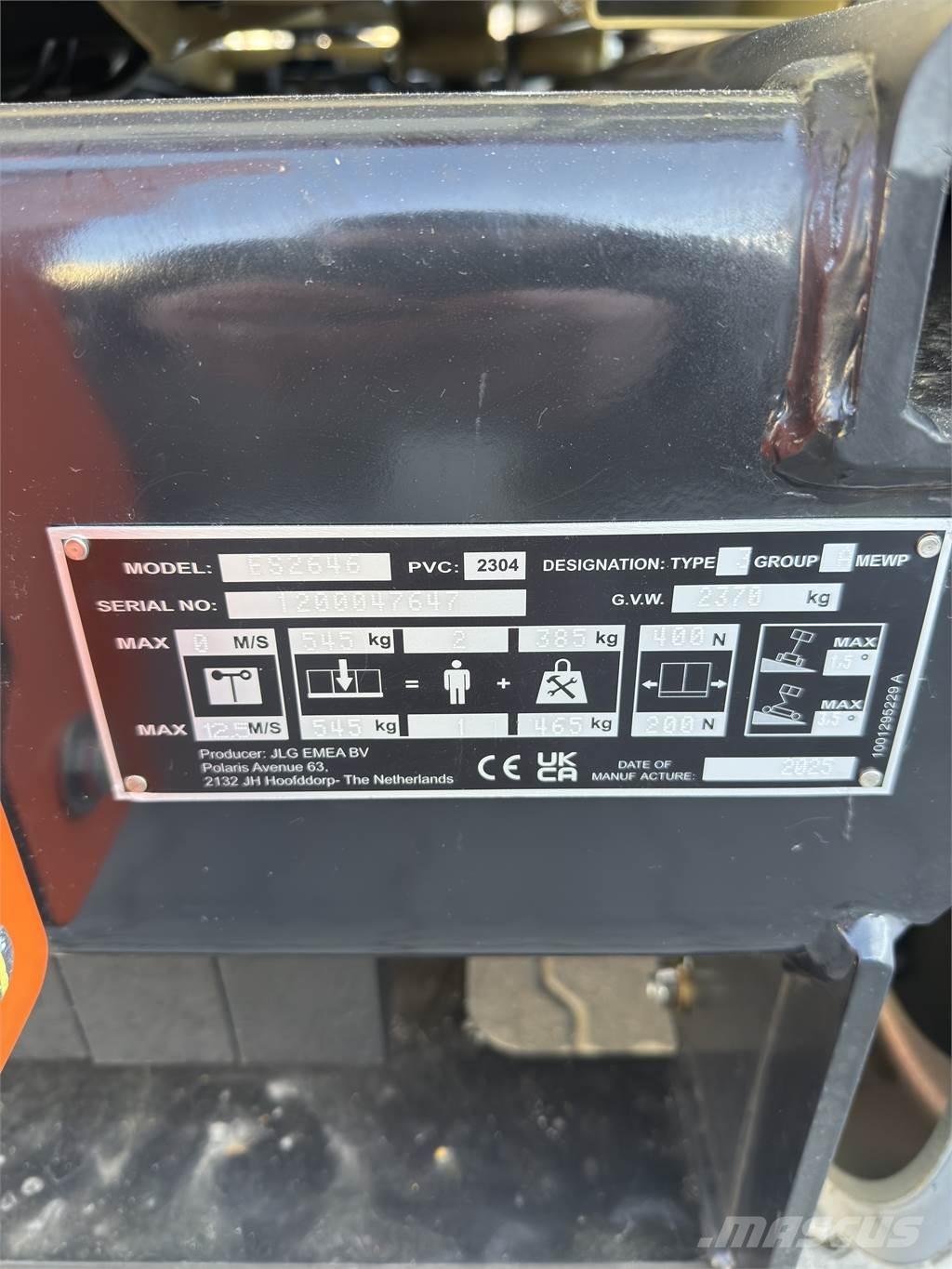 JLG ES2646 Šķerveida pacēlāji