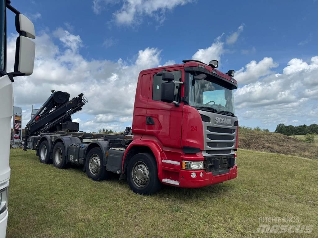 Scania R 490 Smagās mašīnas ar celtni