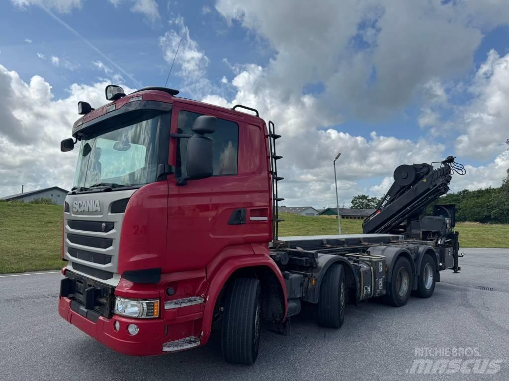 Scania R 490 Smagās mašīnas ar celtni