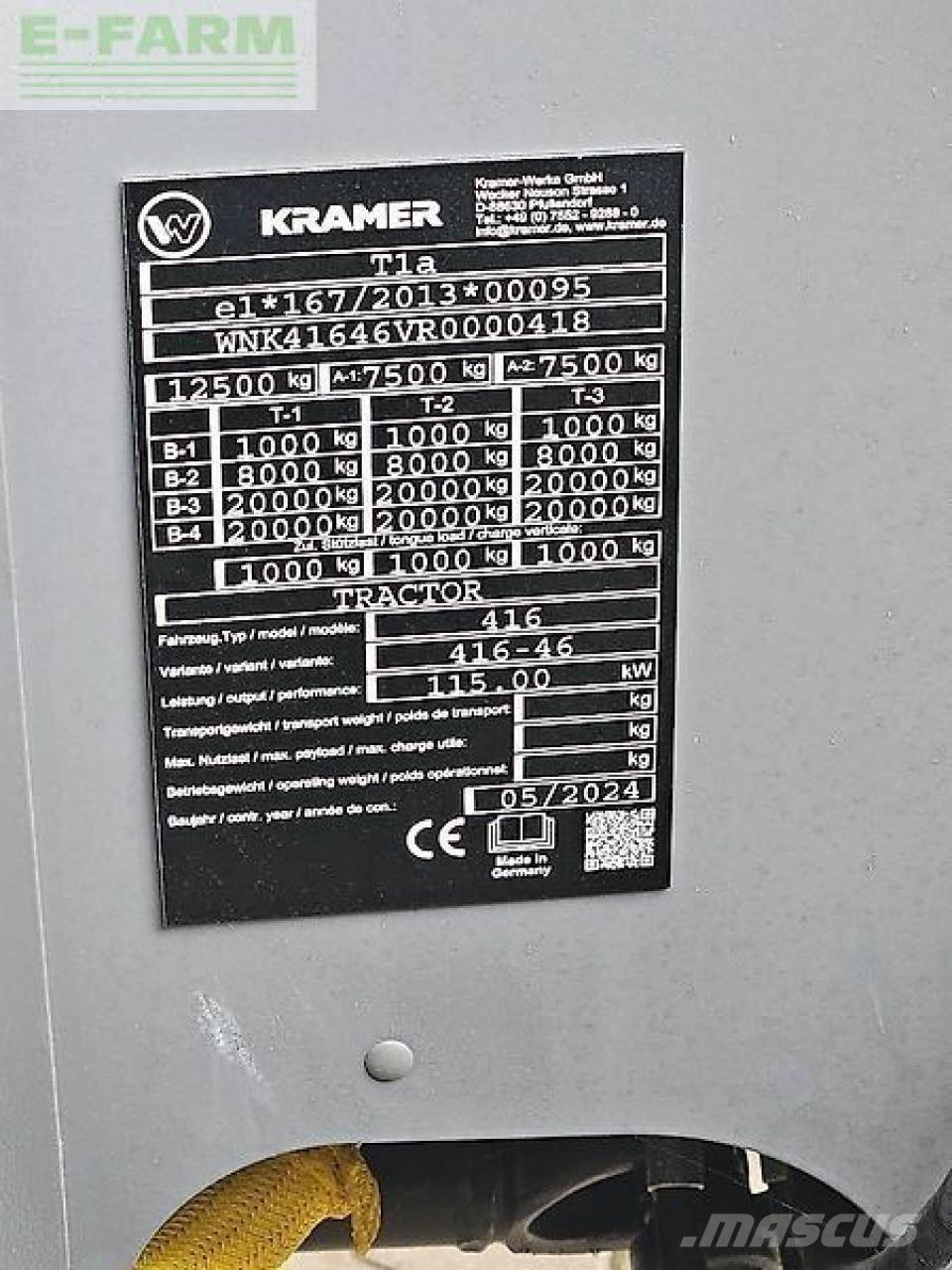 Kramer kt559 Lauksaimniecības pacēlāji