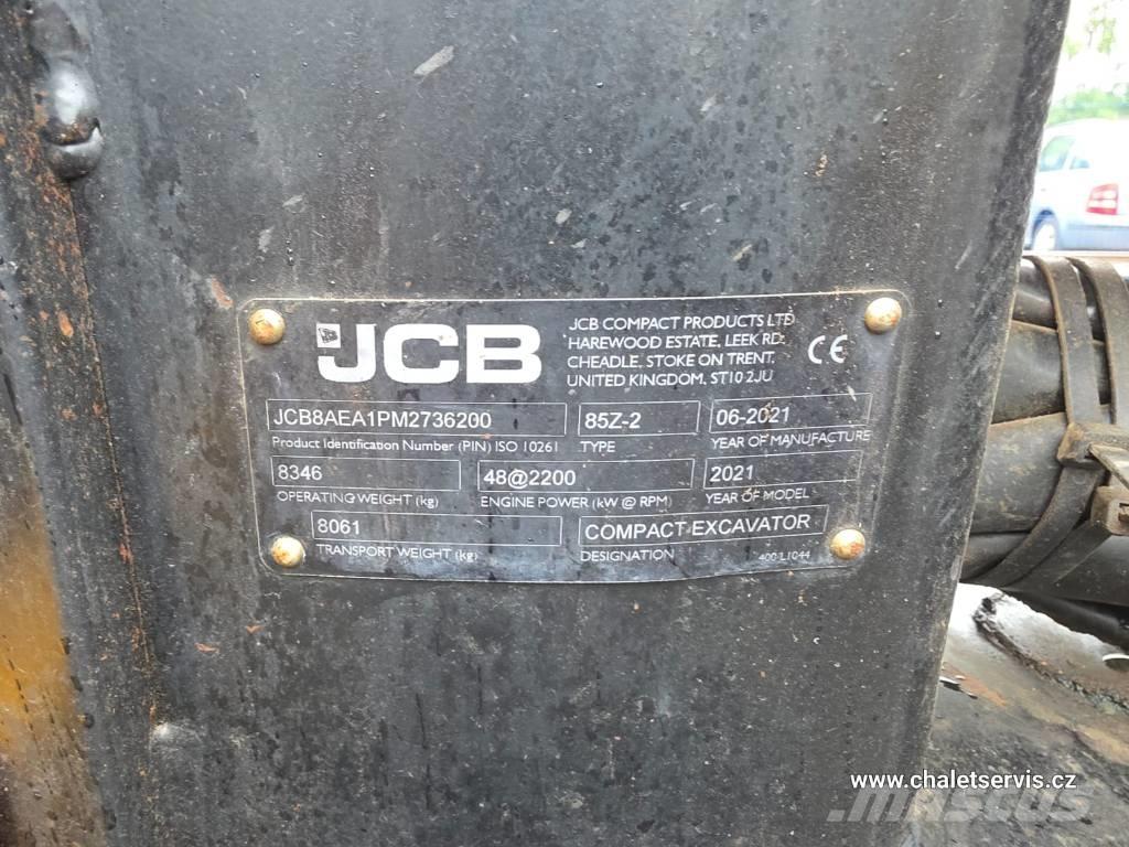 JCB 85 Z-2 Vidēja lieluma ekskavatori 7 t - 12 t