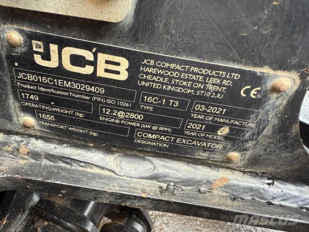 JCB 16 C-1 Mini ekskavatori < 7 t
