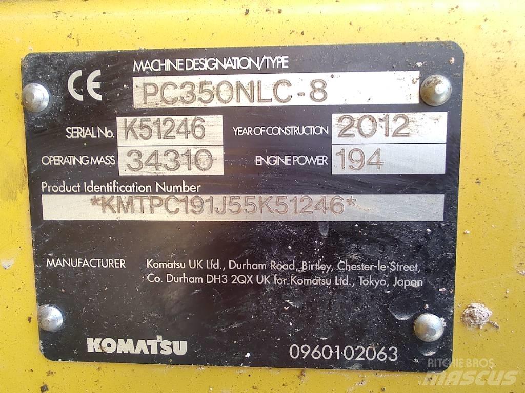 Komatsu PC 350 Kāpurķēžu ekskavatori