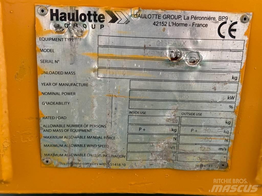 Haulotte OPTIMUM 8 Šķerveida pacēlāji