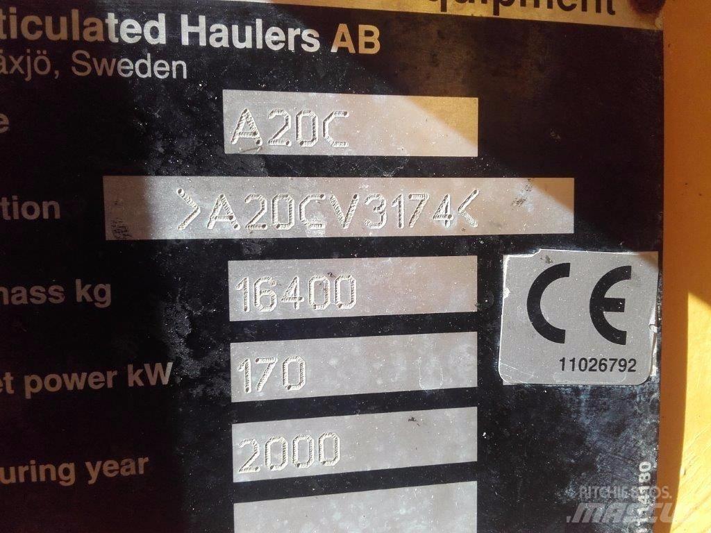 Volvo A20C Karjeras kravas automašīnas
