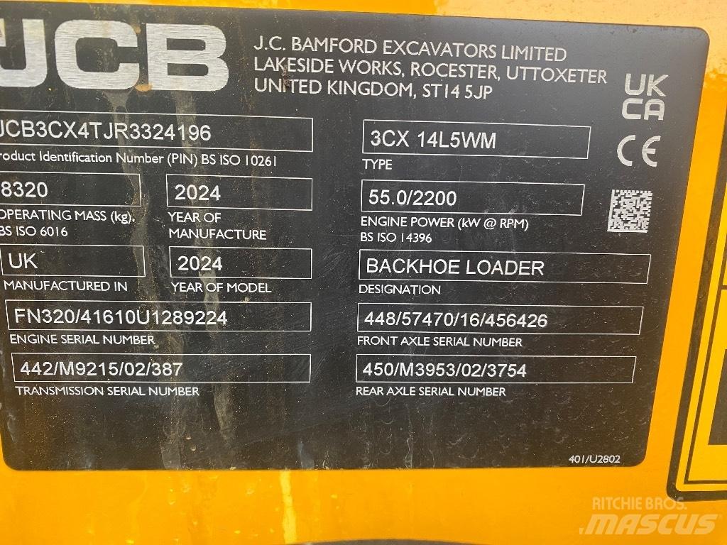 JCB 3 CX 14 Ekskavatori-iekrāvēji