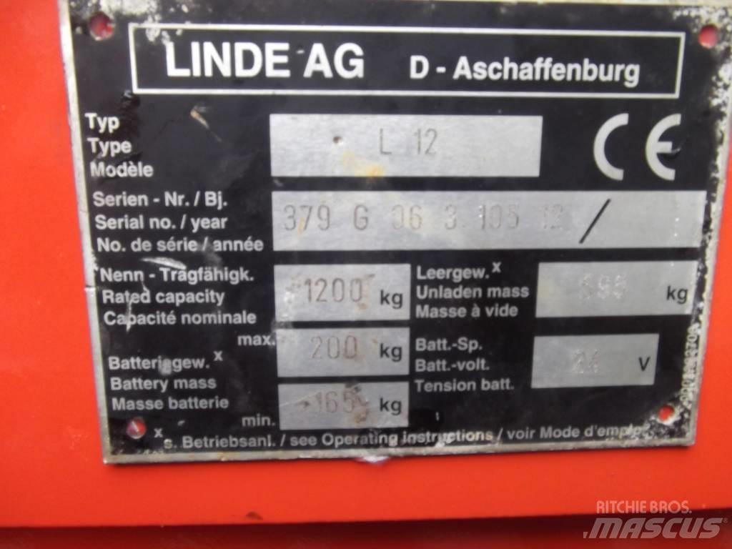 Linde L12 /379/ V-2097 Pašgājēji krautnētāji