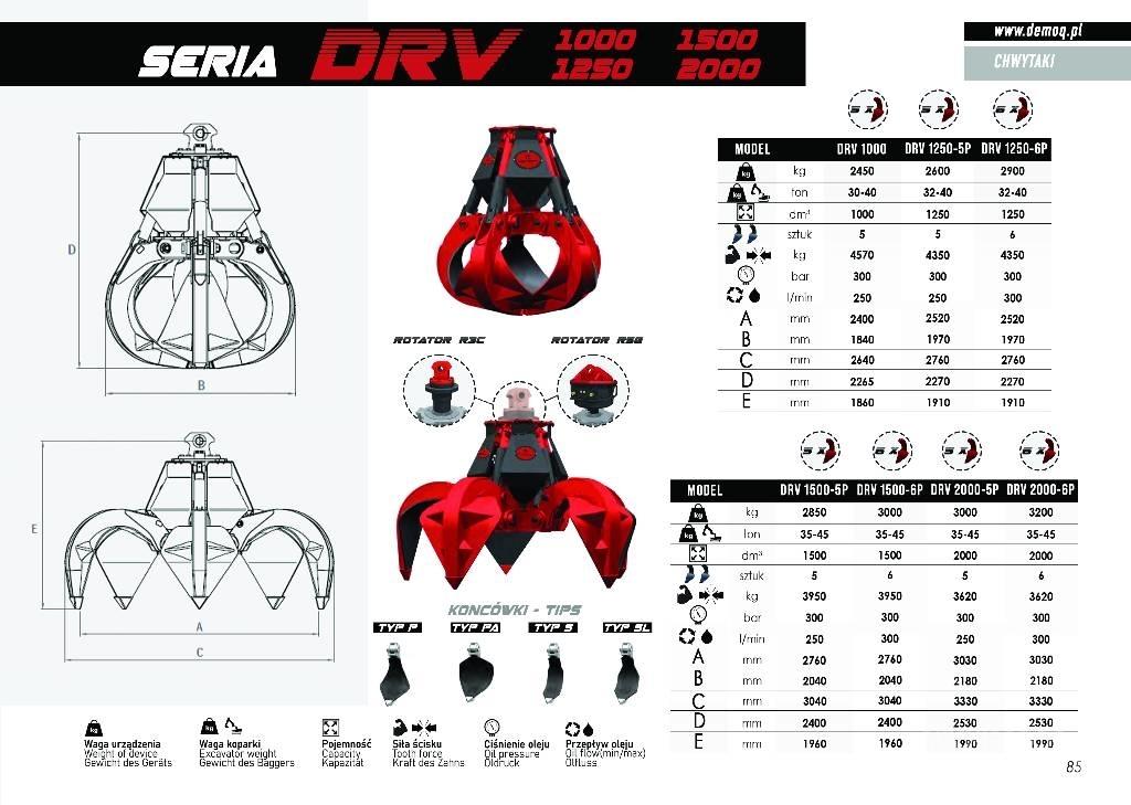  DEMOQ DRV600-5P Pašgrābji