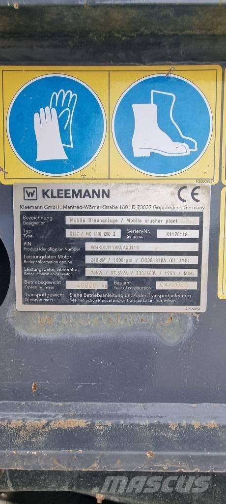 Kleemann MC110i Evo2 Drupinātāji