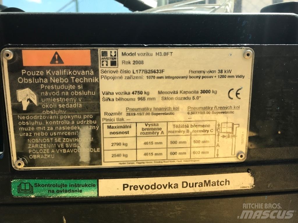 Hyster H 3.00 FT LPG tehnika