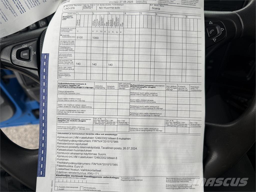 Scania P 410 6X2 Smagās mašīnas ar celtni