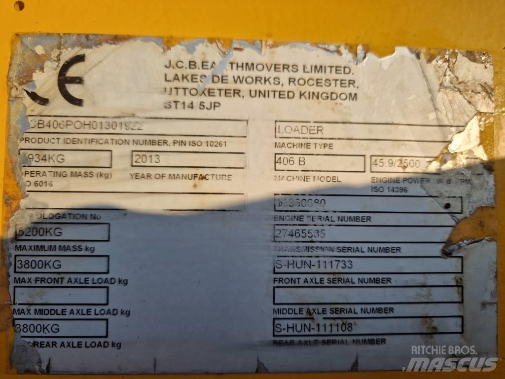 JCB 406 B Iekrāvēji uz riteņiem