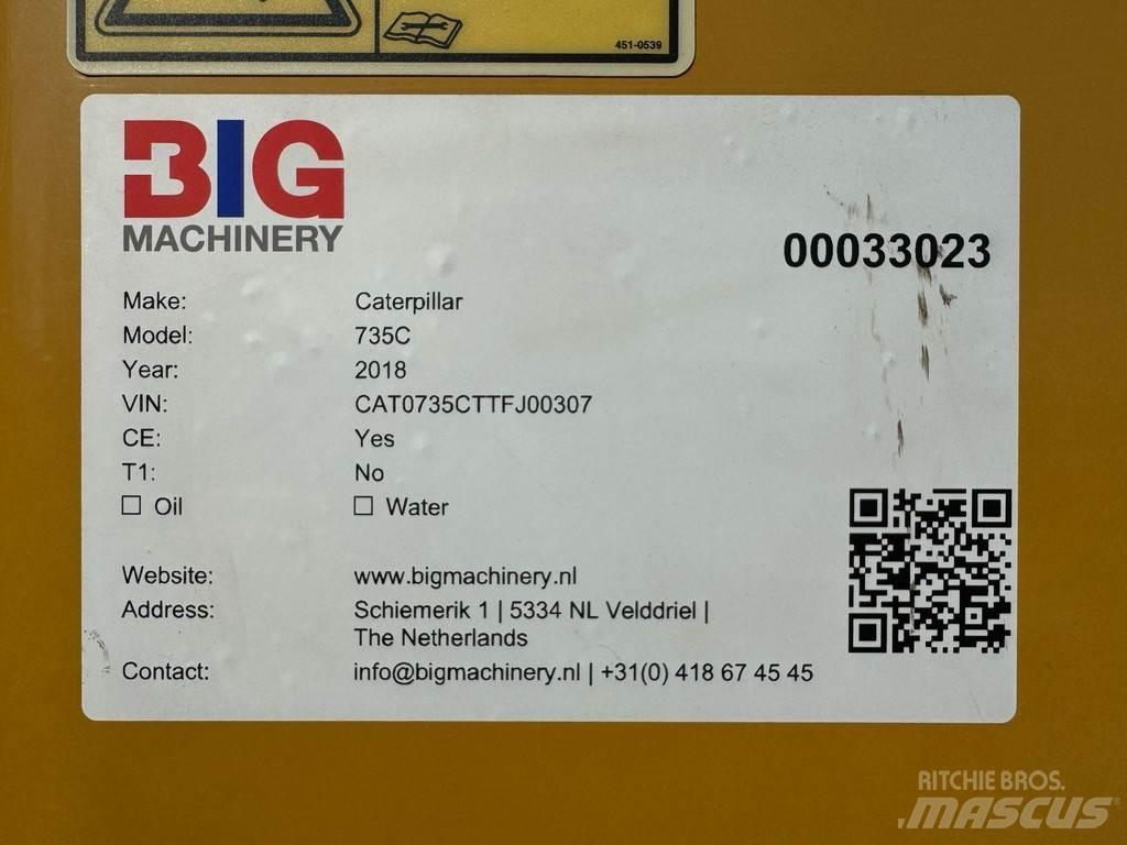 CAT 735C Artikulētie pašizgāzēji
