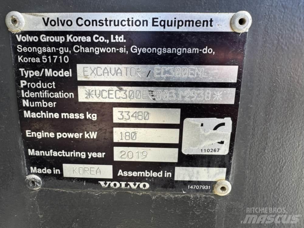 Volvo EC300ENL Kāpurķēžu ekskavatori