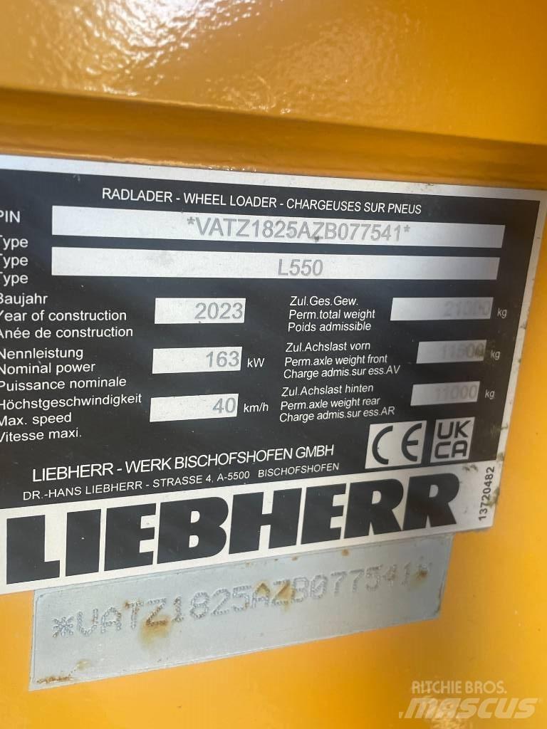 Liebherr L550XPower Iekrāvēji uz riteņiem
