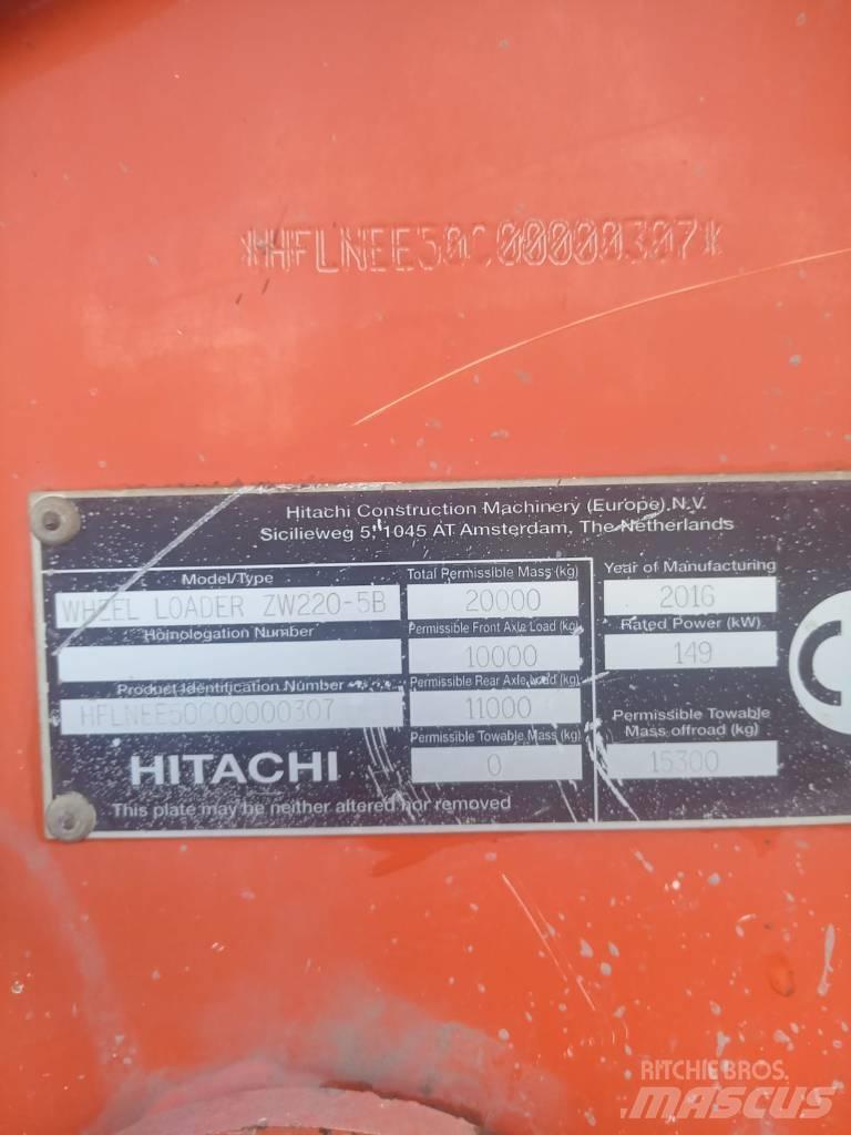 Hitachi ZW 220-6 Ekskavatori uz riteņiem
