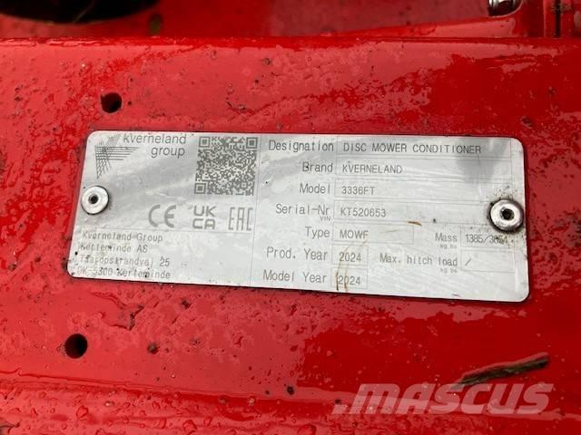 Kverneland 3336 FT Pļaujmašīnas ar kondicionieri