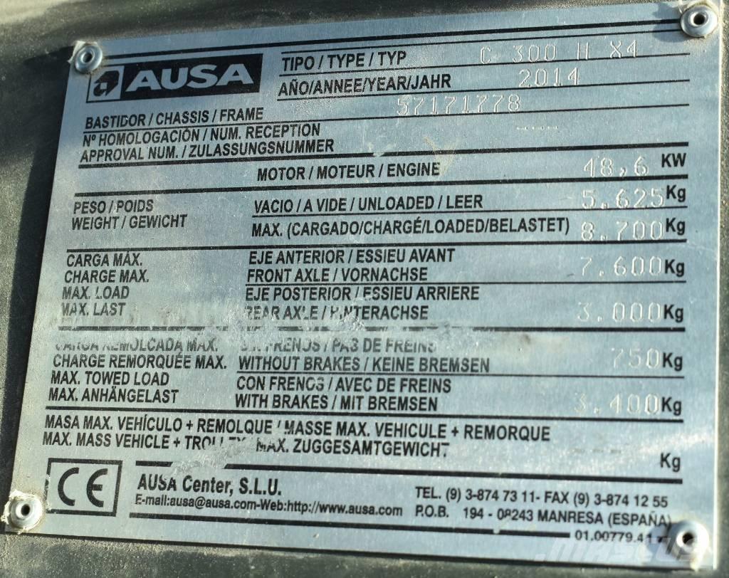Ausa C 300 H X4 Apvidus autokrāvējs