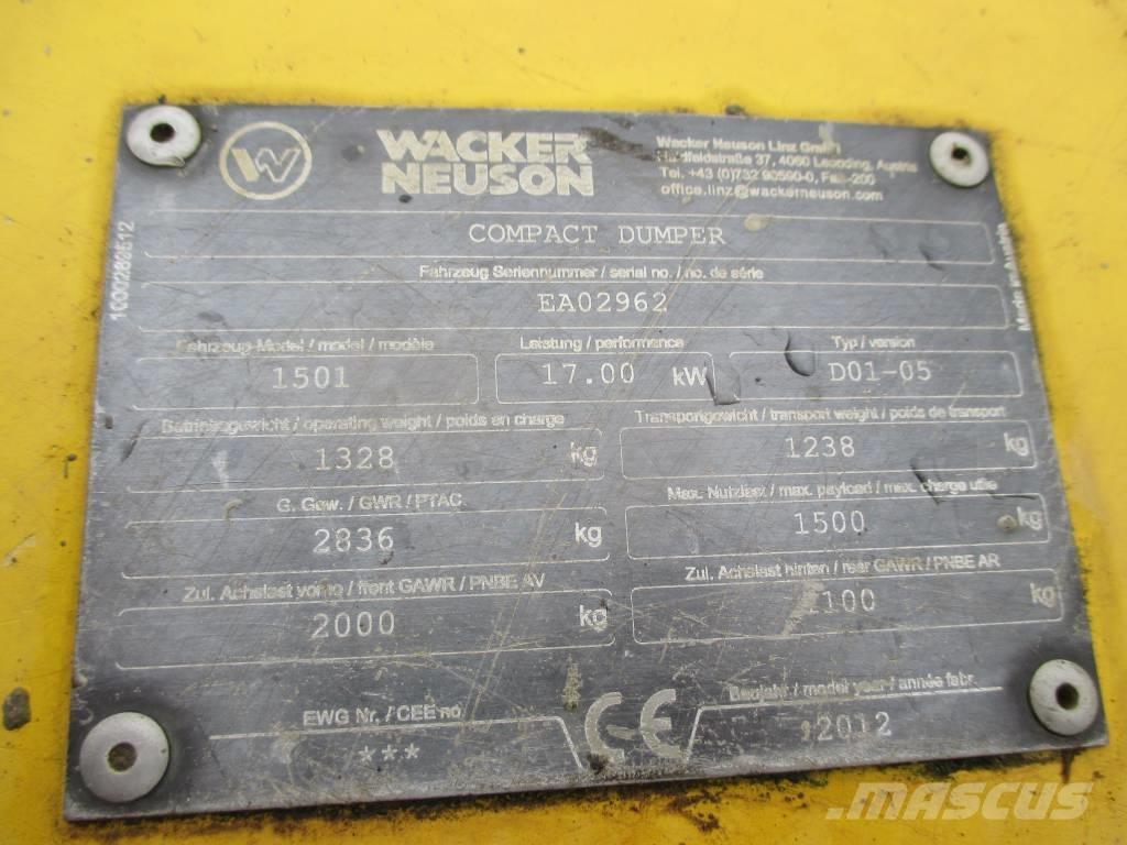 Wacker Neuson 1501 Mini pašizgāzēji