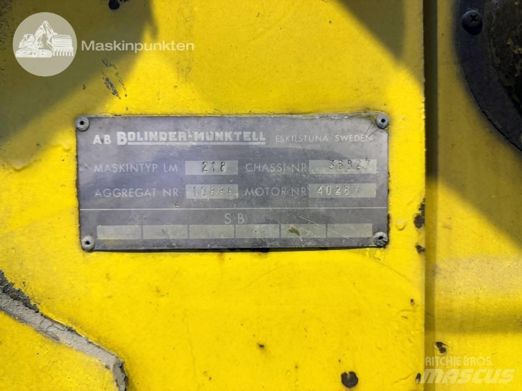 Volvo BM 218 Iekrāvēji uz riteņiem