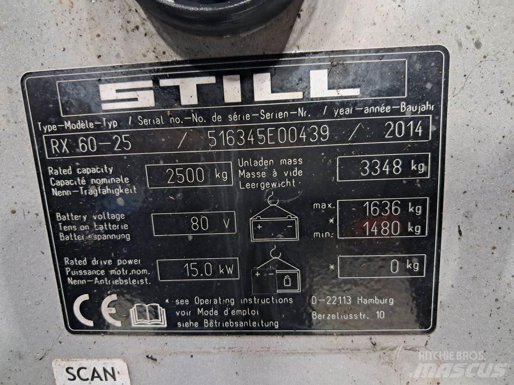 Still RX60-25 Elektriskie iekrāvēji