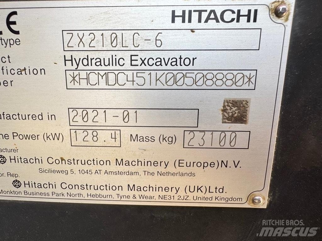 Hitachi ZX 210 LC-6 Kāpurķēžu ekskavatori
