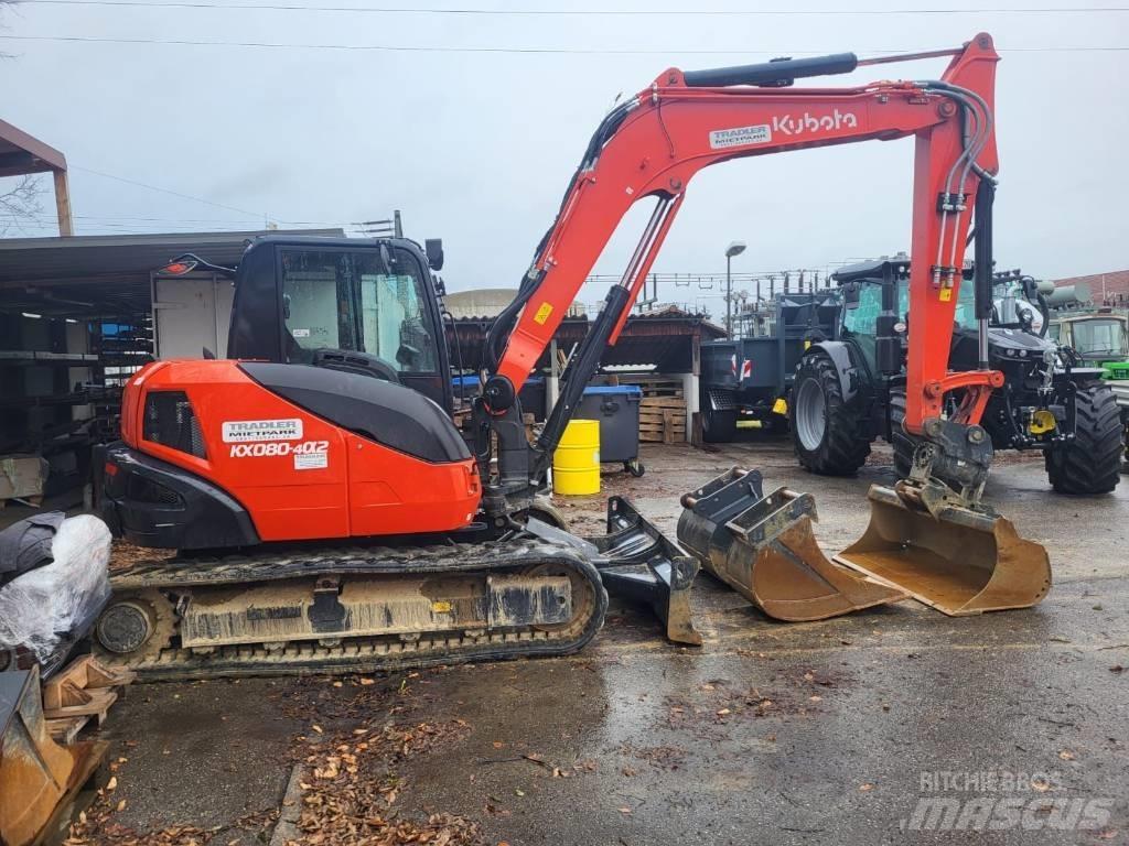 Kubota KX 080-4 Mini ekskavatori < 7 t