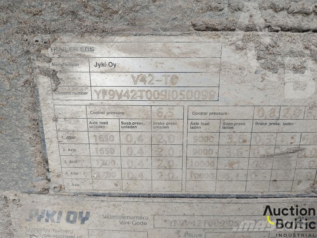 Jyki V 42 T0 Tents puspiekabes