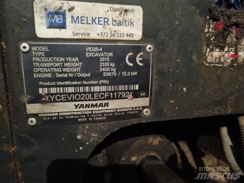 Yanmar VIO 20-4 Mini ekskavatori < 7 t