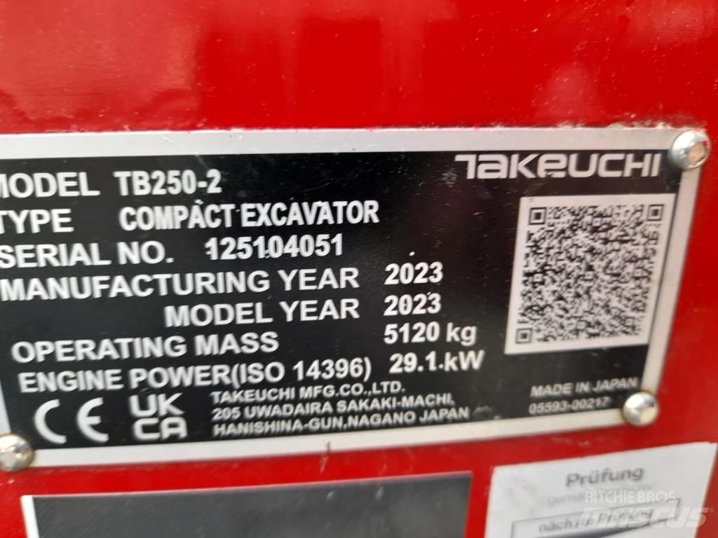 Takeuchi TB 250-2 Mini ekskavatori < 7 t