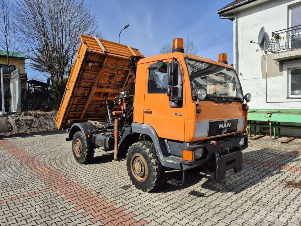 MAN 8 163 Wywrotka Pašizgāzējs