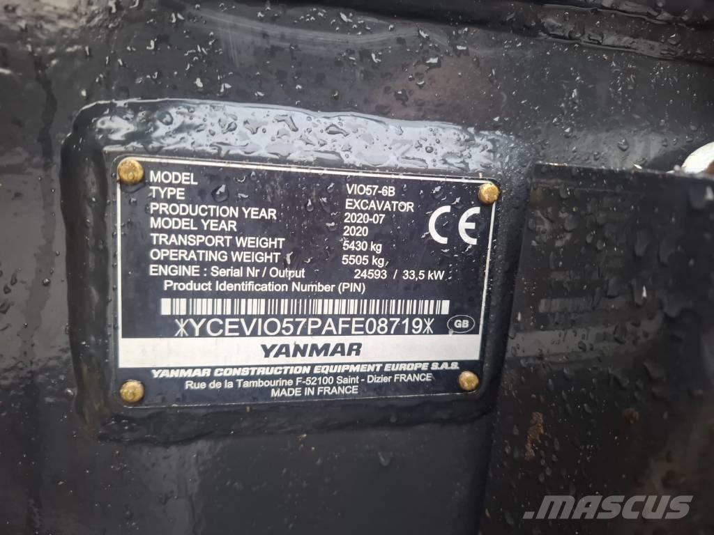 Yanmar Vio 57-6B Mini ekskavatori < 7 t