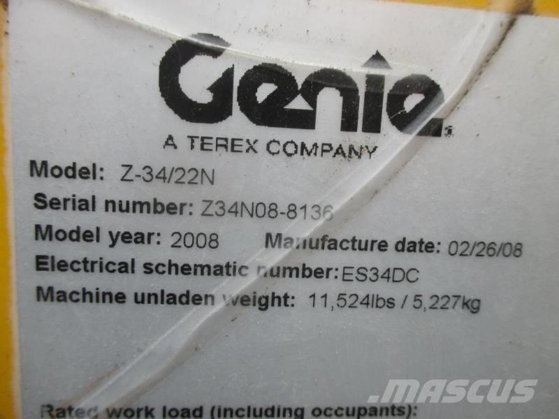 Genie Z 34/22 N Strēles pacēlāji