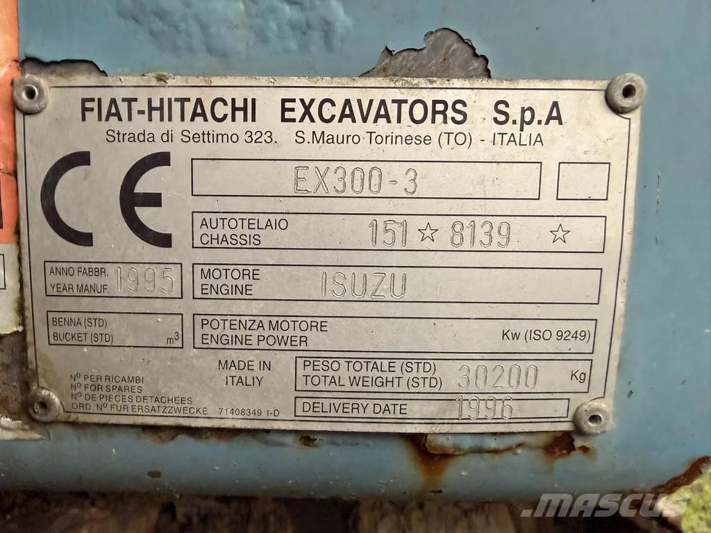 Hitachi EX300-3 Kāpurķēžu ekskavatori