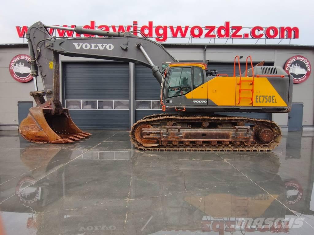 Volvo EC750EL Kāpurķēžu ekskavatori