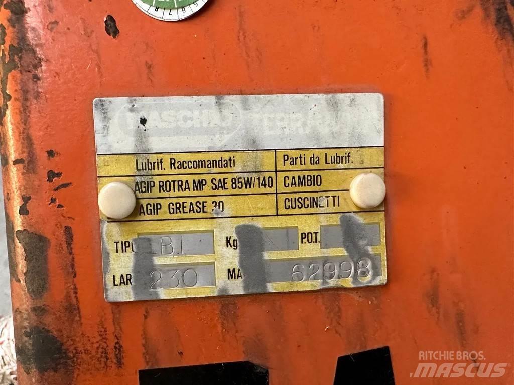 Maschio 230 Cita augsnes apstrādes tehnika un papildaprīkojums