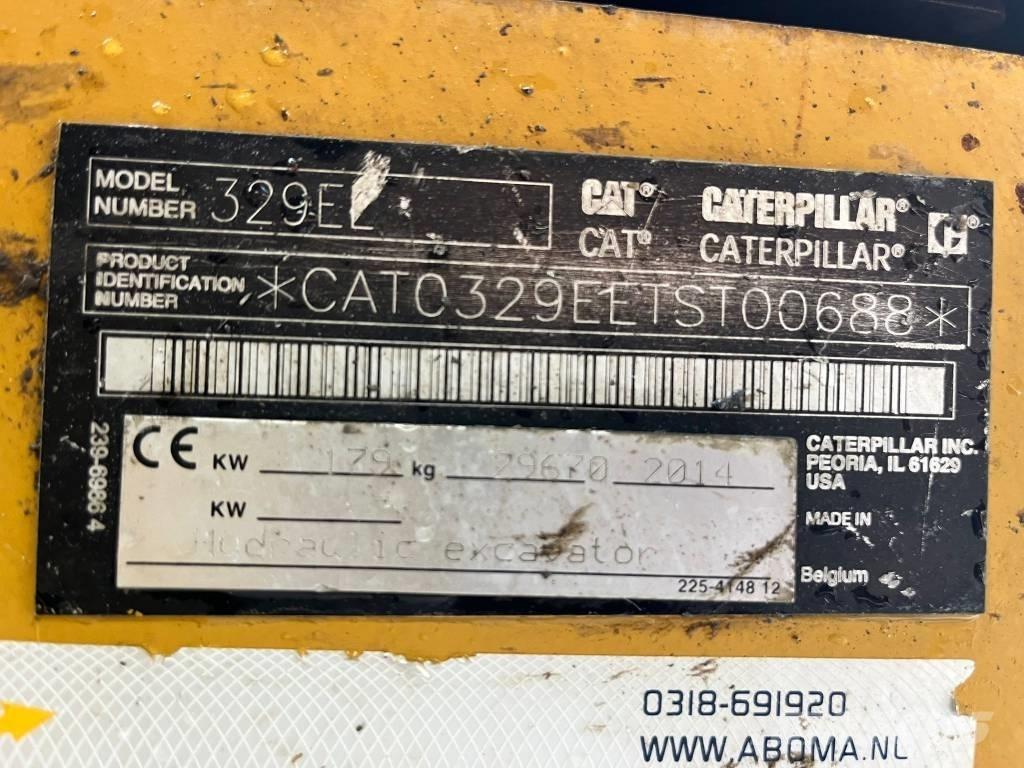 CAT 329 EL Kāpurķēžu ekskavatori