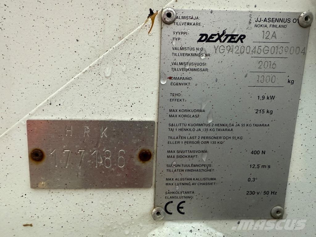 Dexter 12 A Pacēlājplatformas - piekabes